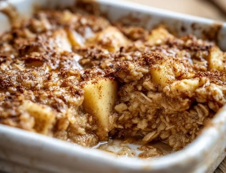 Amish-Style Apple Cinnamon Baked Oatmeal