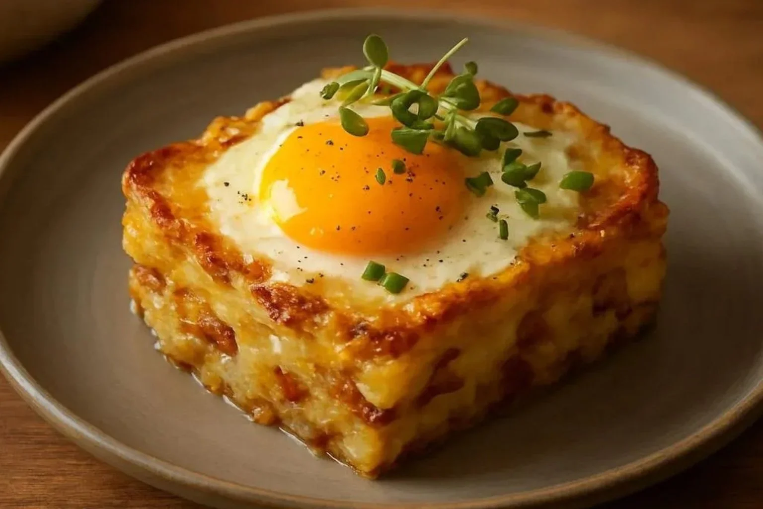 Baked Eggs Napoleon