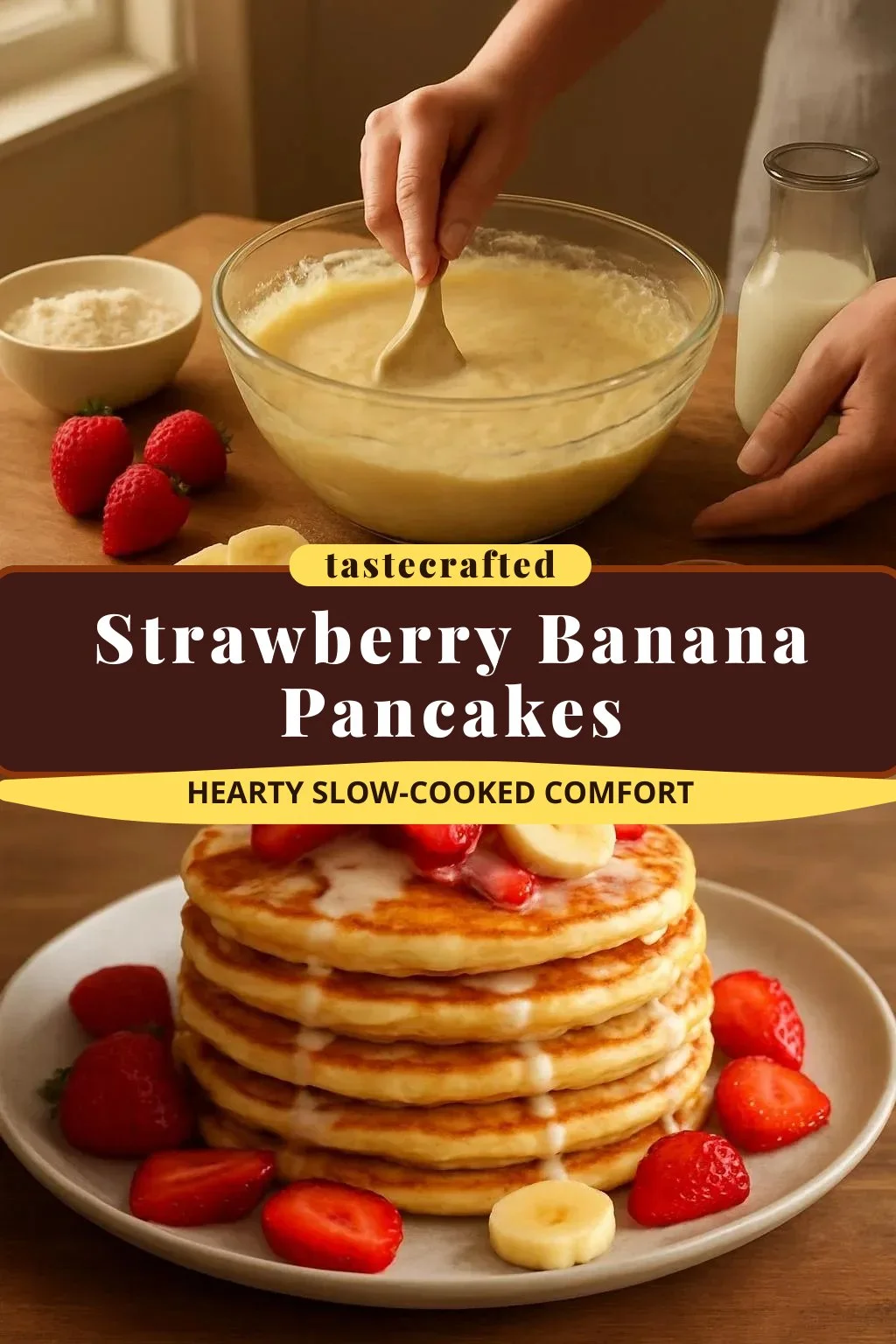 Strawberry Banana Pancakes