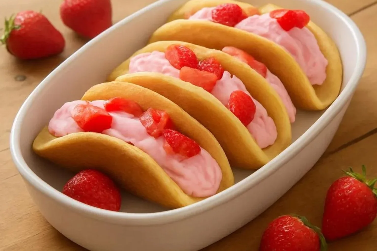Strawberry Pancake Tacos